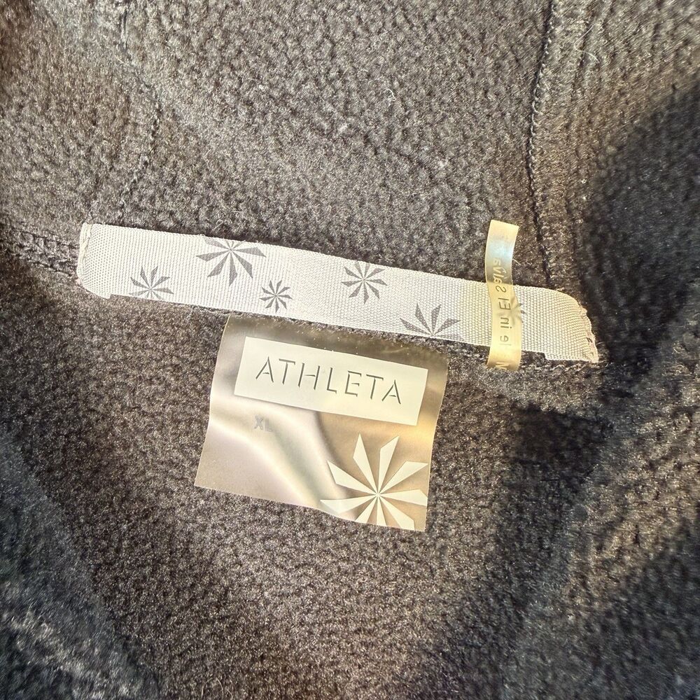 Athleta Black Hoodie Zip Up Women’s Size XL - Picture 4 of 8